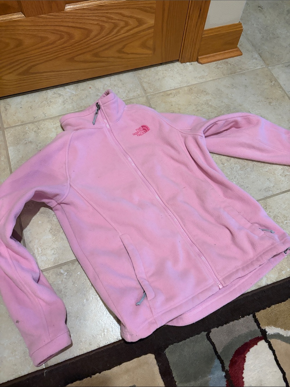 The North Face Kids Pink Fleece Jacket - Full Zip
